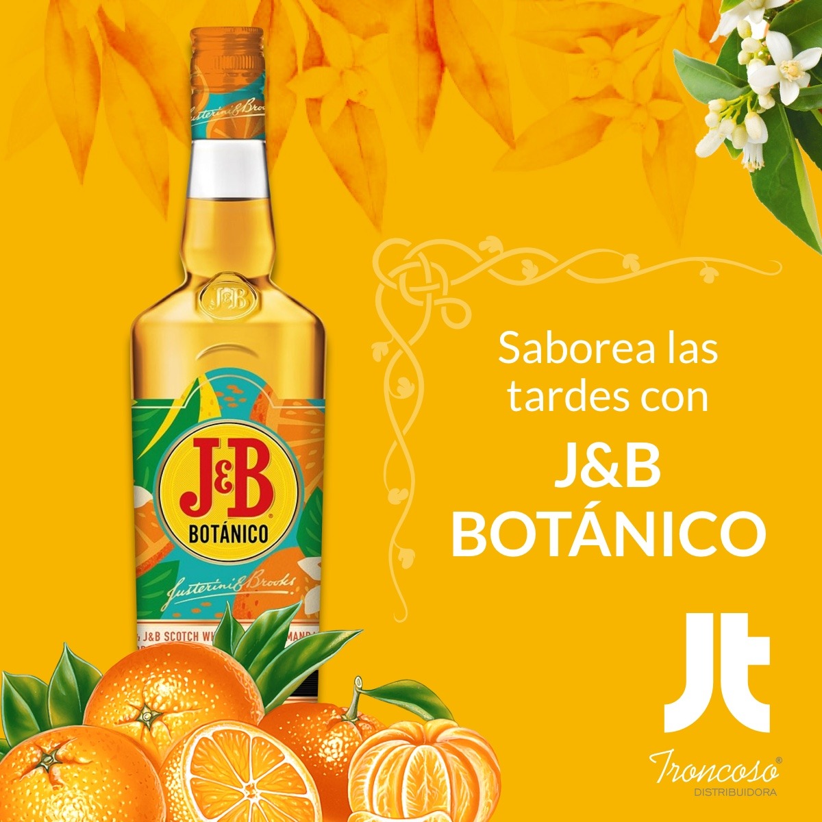 Nuevo J&B Botánico, la novedad de Diageo en Troncoso Distribuidora