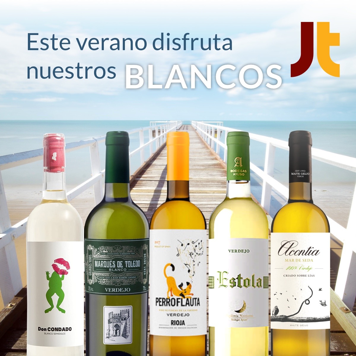 Vinos blancos para disfrutar en verano de Troncoso Distribuidora