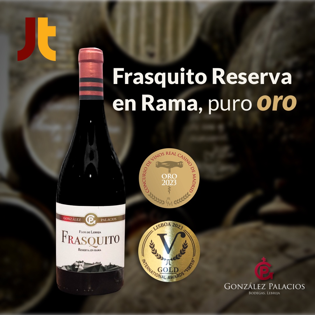 Frasquito Reserva en Rama gana medalla de Oro en Concurso Vinos Casino Real de Madrid y en Internacional Awards Virtus 2023