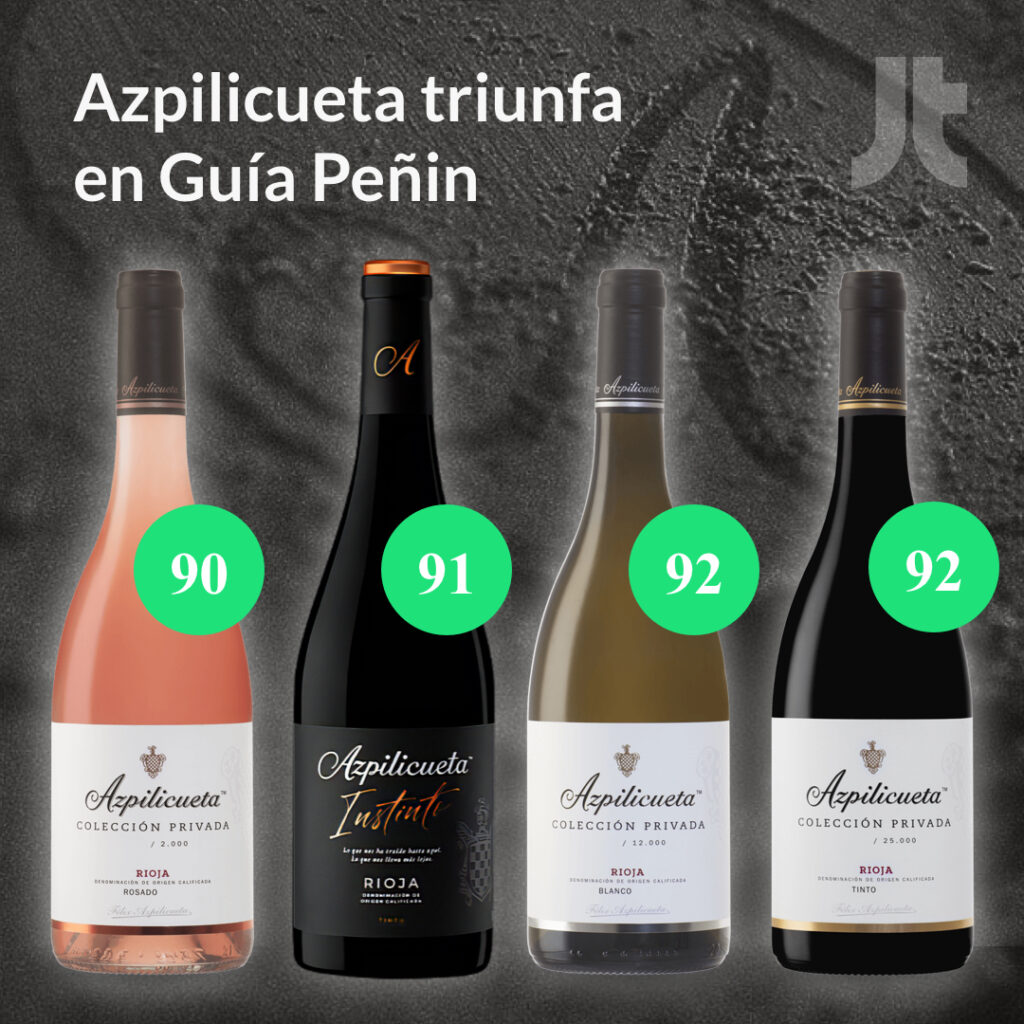 Los vinos de la Bodega Azpilicueta triunfan en Guía Peñin 2023