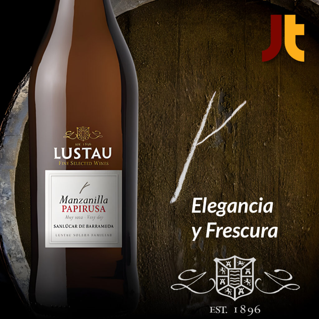 Manzanilla Papirusa de Bodega Lustau distribuido por Troncoso Distribuidora