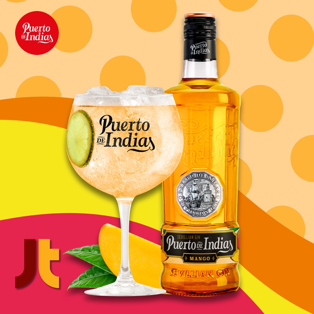 Puerto de Indias Mango, el nuevo sabor de Puerto de Indias, disponible en Troncoso Distribuidora, Alcalá de Guadáira.