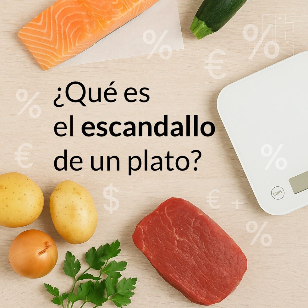 El escandallo de un plato en hostelería