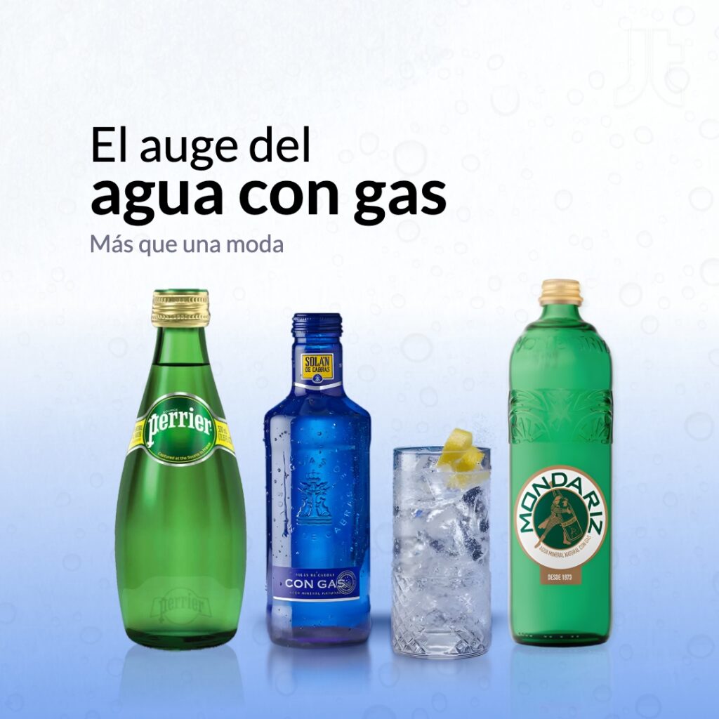 El auge del agua con gas