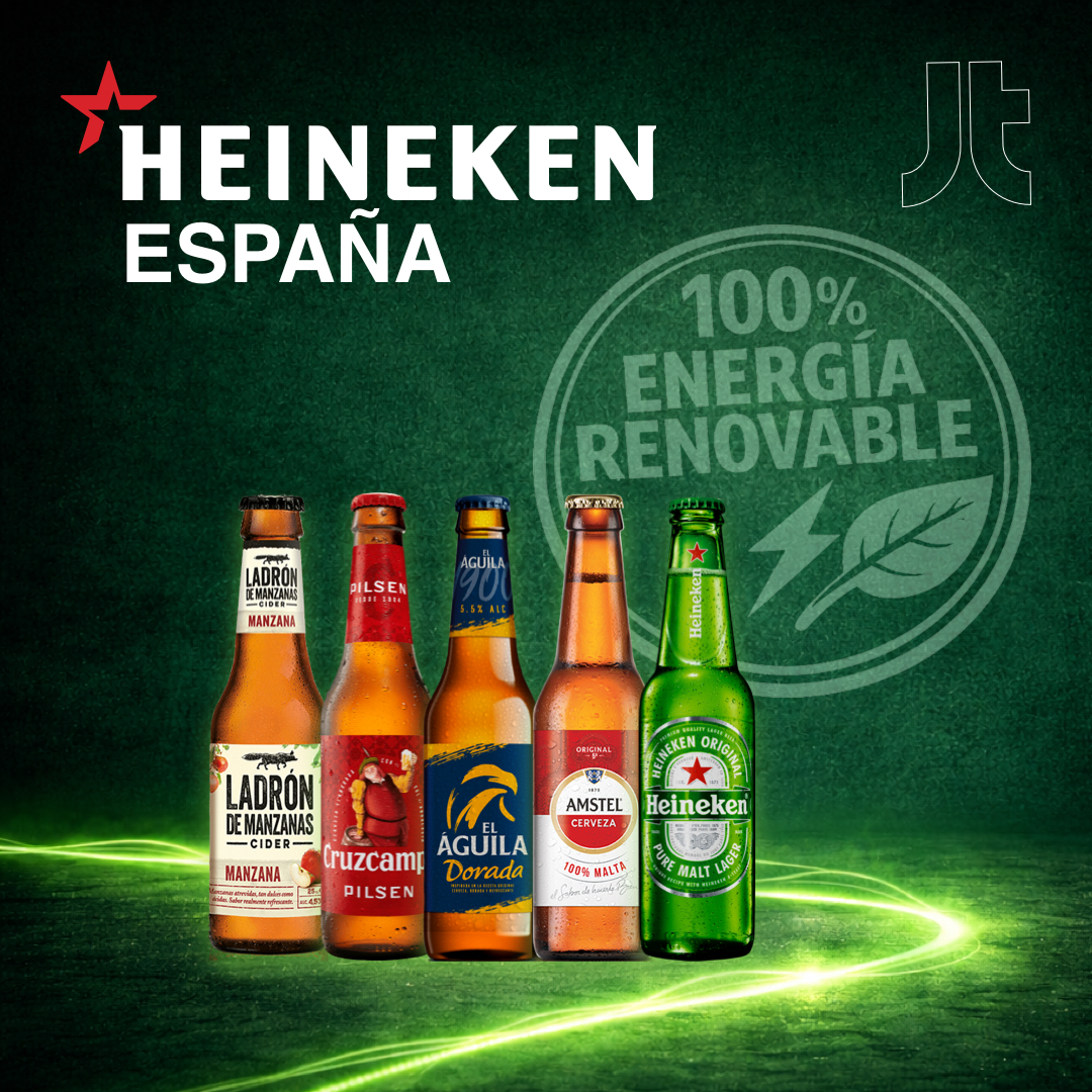 Heineken España produce con energia renovable al 100%