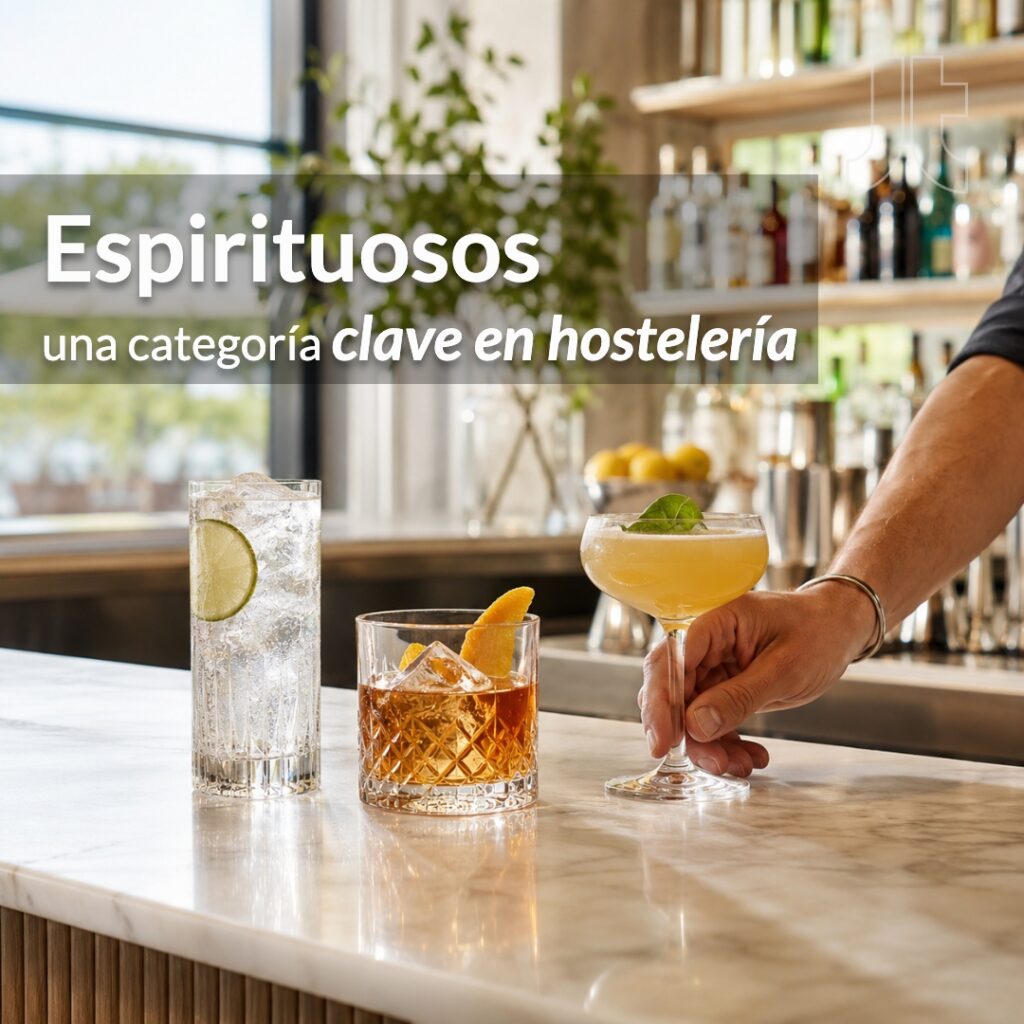 Las bebidas espirituosas categoria clave en hosteleria