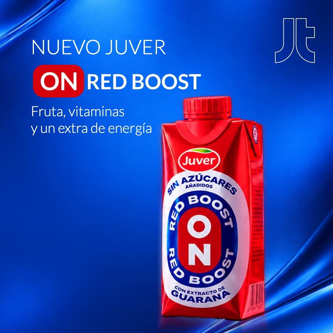 Juver On Red Boost, nueva bebida energética con zumo, vitaminas y guaraná.